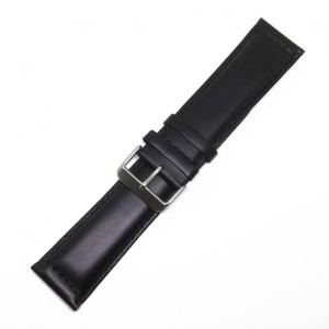 Curea de ceas Neagra din piele naturala Antialergica XXL - 26mm - WZ3586 - Img 2