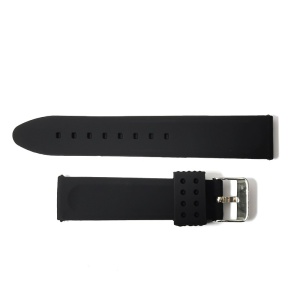 Curea de ceas Neagra din Silicon 20mm, 22mm, 24mm JD013 - Img 3