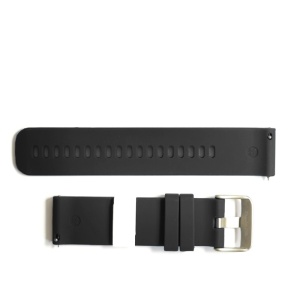 Curea de ceas Neagra Morellato Byte (EC) Silicon - 18mm, 20mm, 22mm - Img 3
