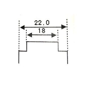 Curea de ceas originala Casio din silicon 22mm/18mm 10075268 - Img 2