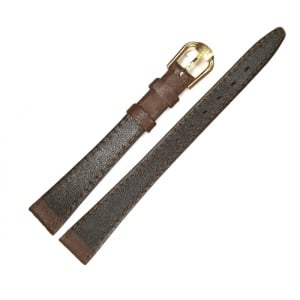 Curea de Ceas Piele Maro Închis – 10/12 mm – Lungime S (7+10 cm) – Grosime 2 mm – Două Straturi - Img 2