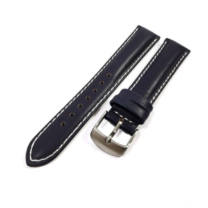 Curea de ceas - Piele Naturala - Culoare Albastru-Petrol - 18mm, 20mm, 22mm - GR1212 - Img 5
