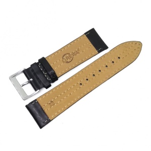 Curea de ceas Rewa - Culoare Neagra - Intaritura Dubla - 20mm, 22mm - WZ3970 - Img 2