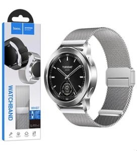 Curea Metalică Hoco WH07 – Universală pentru Ceas Inteligent – Conectori 20 mm – Cataramă Magnetică – Oțel Inoxidabil - Img 2