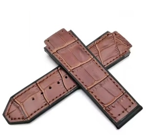 Curea Piele Naturală de Vacă compatibila Hublot Big Bang/Classic Fusion – 26/19 mm – Fără Cataramă
