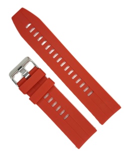 Curea SmartWatch Roșu din Silicon – 20/22 mm – Textură Mată – Cataramă Inox – Telescoape Incluse