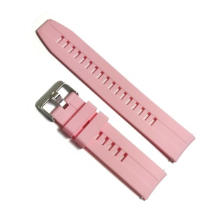 Curea SmartWatch Roz din Silicon – 20/22 mm – Textură Mată – Cataramă Inox – Telescoape Incluse