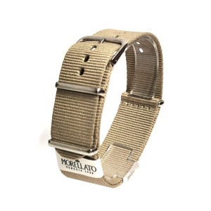 Curea tip NATO Bej Morellato Band Fabric Ribbon - 18mm, 20mm, 22mm
