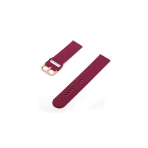 Curea vișinie din silicon tip smartwatch 20mm / 22mm — schimb ceas sport, stil modern WZ1520 - Img 1