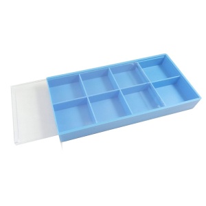 Cutie Depozitare Piese 8 Spatii Capac Transparent WZ2110 - Img 2