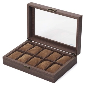 Cutie pentru 10 ceasuri Tabacco Brown - Culoare Maro - WZ4319 - Img 5