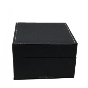 Cutie Pentru Un Ceas Piele Ecologica Neagra WZ245 - Img 4