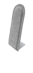 Expozor pentru 7 Lanțuri – Catifea – Gri sau Negru – 10x24 cm – Expozitor Bijuterii