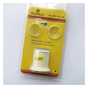Lupa bijutier / ceasornicar cu lentile interschimbabile 2611-TB-2A