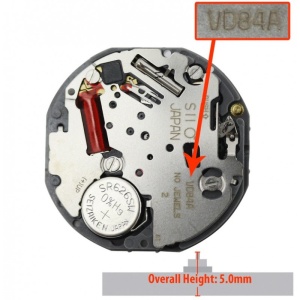 Mecanism Ceas Quartz Hattori Chronograph VD84 - Img 2