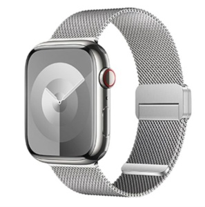 Milanese Loop Bratara pentru Apple Watch 44 45 46 49 mm – Oțel Inoxidabil – Închidere Magnetică – Impermeabilă – Compatibilă Series 1-11, Ultra, SE