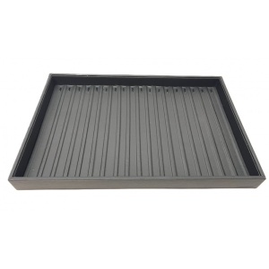 Organizator Bijuterii Premium „Royal Black” – Tavă Stackable din Piele Ecologică pentru Coliere și Brățări - Img 1