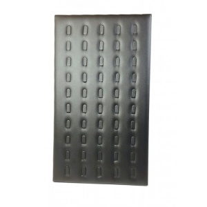 Panou de Expunere pentru 100 de Inele – Piele Ecologică – 35 x 20 cm – Negru / Alb - Img 3