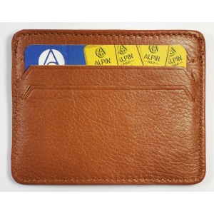 Portvizit / portcard Alpin Polo din piele naturala Negru / Maro Deschis / Maro Inchis / Bleumarin WZ4702 - Img 11