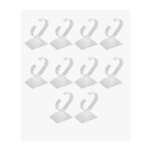 Set 100 Suporturi Acrilice Transparente pentru Ceasuri – Formă C – 10 x 7 x 5 cm – Expozitor Magazin