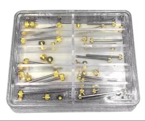 Set 20 de Axe cu Șurub pentru Curea de Ceas – 10 Mărimi 20-28 mm – Oțel Inoxidabil – Argintiu și Auriu - Img 2