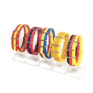 Set 5 curele de ceas NATO colorate - 18mm, 20mm, 22mm - WZ5289 - Img 2