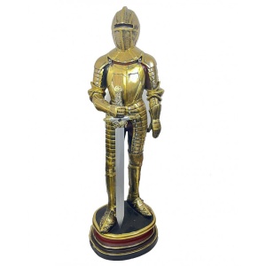 Statuetă Cavaler Medieval în Armură – Model Decorativ Elegant – 75 cm