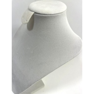 Suport / Bust Crem Catifelat pentru Coliere – Înălțime 24 cm Wz2841 - Img 3