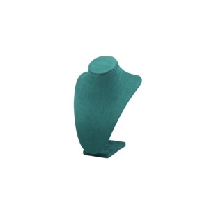 Suport / Bust Verde Catifelat pentru Coliere – Înălțime 23 cm WZ2541