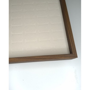 Tavă Organizatoare Bijuterii – Premium Cream & Wood, Capacitate 100 Inele - Img 4