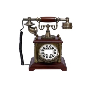 Telefon Retro Luxury – Autenticitate și Rafinament din Lemn Masiv și Rășină