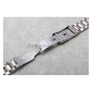 Bratara Ceas Bicolora Argintiu / Auriu capete curbate 18mm 20mm 22mm 24mm WZ799 - Img 2