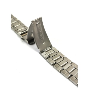 Bratara de ceas Argintie cu butoane 22mm WZ4766 - Img 3