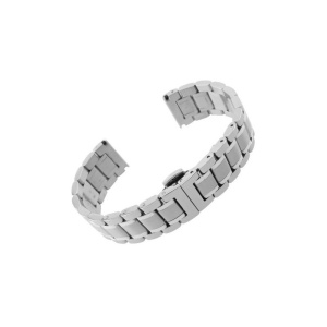 Bratara Metalica Argintie cu Deployant 19mm
