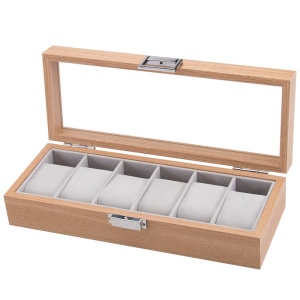 Caseta pentru 6 ceasuri Lemn Natur - WZ3443