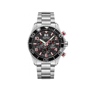 Ceas Atlantic Worldmaster Chronograph Diver 55475.47.65R – Cronograf Elvețian – Geam Safir – Rezistență 20 ATM