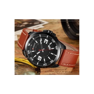 Ceas Barbatesc CURREN M8213 - Negru si Maro - Img 2