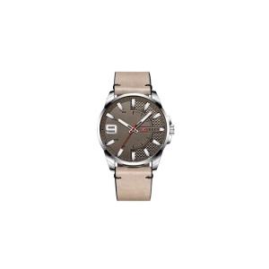 Ceas Barbatesc CURREN M8371 - Argintiu si Camel