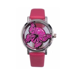 Ceas Dama Matteo Ferari Dark Pink/Silver Casual XVII