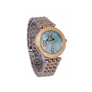 Ceas Dama Matteo Ferari Gold&Silver/Blue Elegant V Ochelari Cadou - Img 3
