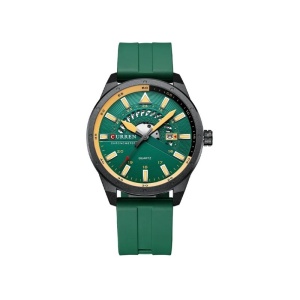 Ceas de Bărbătesc Curren 8421-7 Sport – Ceas de Bărbați cu Curea Silicon, Verde
