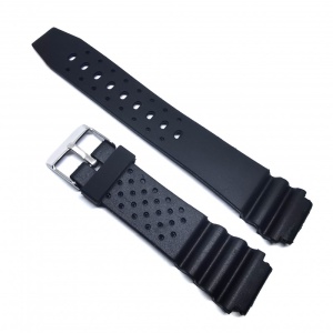 Curea Ceas „Deep Sea Universal” 2P99 – Silicon Negru, Stil Diver (18mm - 20mm)