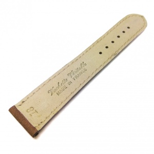 Curea Ceas „Fleurus Kraft Heritage” – Piele Robustă de Vițel, Maro cu Cusătură Albă (18mm - 24mm) - Img 2