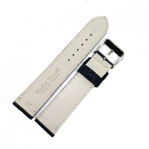 Curea Ceas „Fleurus Kraft Stealth” – Piele Robustă de Vițel, Negru Integral (18mm - 24mm) - Img 4