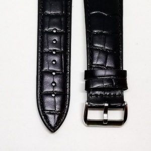Curea Ceas Din Piele Neagra Imprimeu Crocodil 20mm 24mm WZ1037 - Img 3