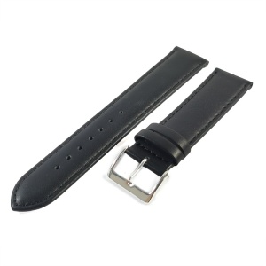 Curea Ceas Fleurus France – Piele Naturală Neagră, Textură Fină (8mm - 24mm) - Img 4