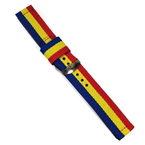 Curea Ceas Nylon si Piele Eco ROMANIA 18mm 20mm 22mm - Img 3