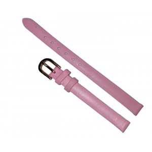 Curea ceas piele 8mm roz - Img 1