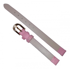 Curea ceas piele 8mm roz - Img 2