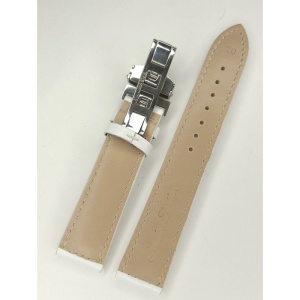 Curea Ceas Piele Albă cu Închidere Deployant (Fluture) – Stil & Confort (C054) - Img 3